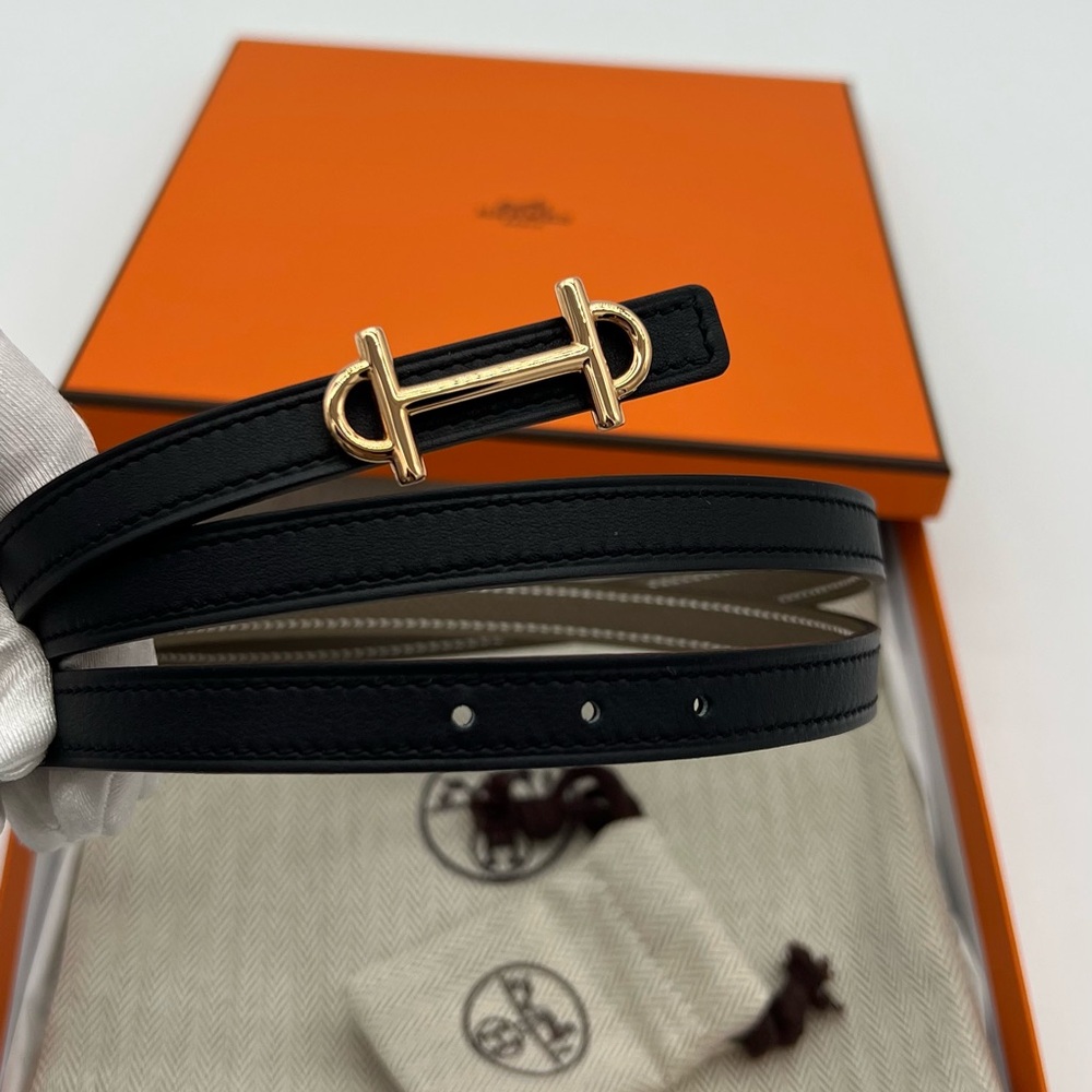 Authentic Hermes Brand New Reversible Gamma 13mm leather belt - Picture 3 of 17